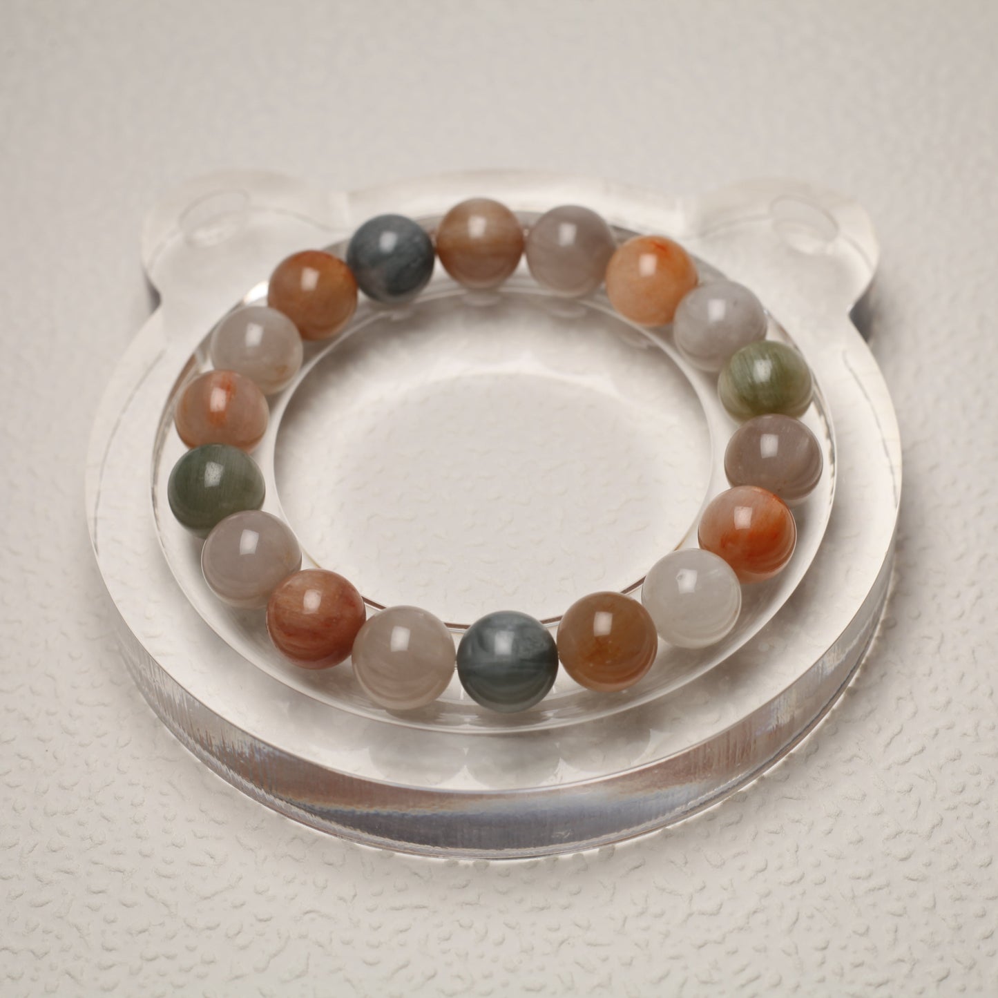 Rabbit Hair Bead Mix Bracelet