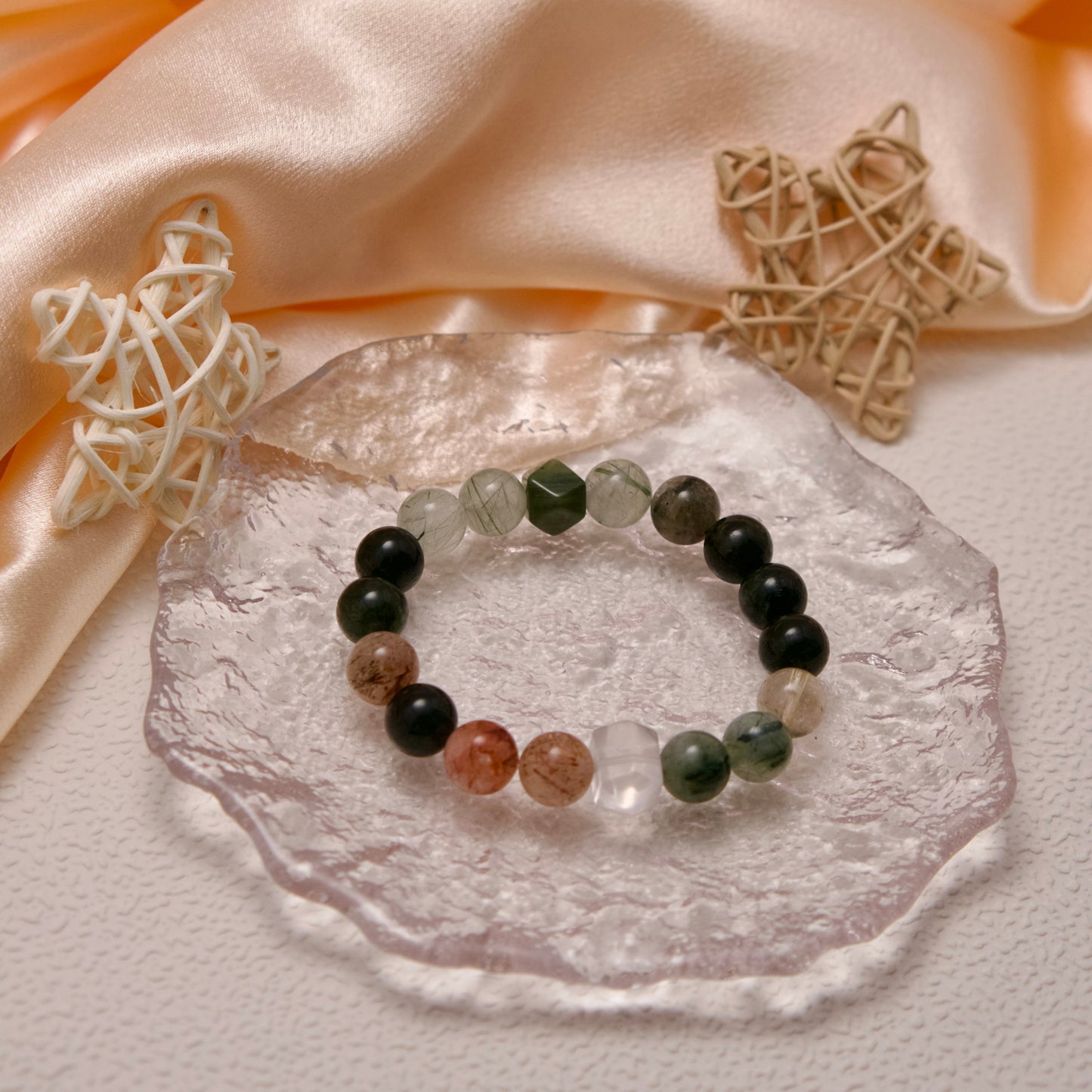Greenery Bead Mix Bracelet