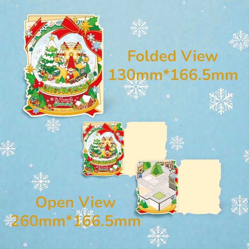 Christmas Crystal Ball DIY 3D Scene Sticker