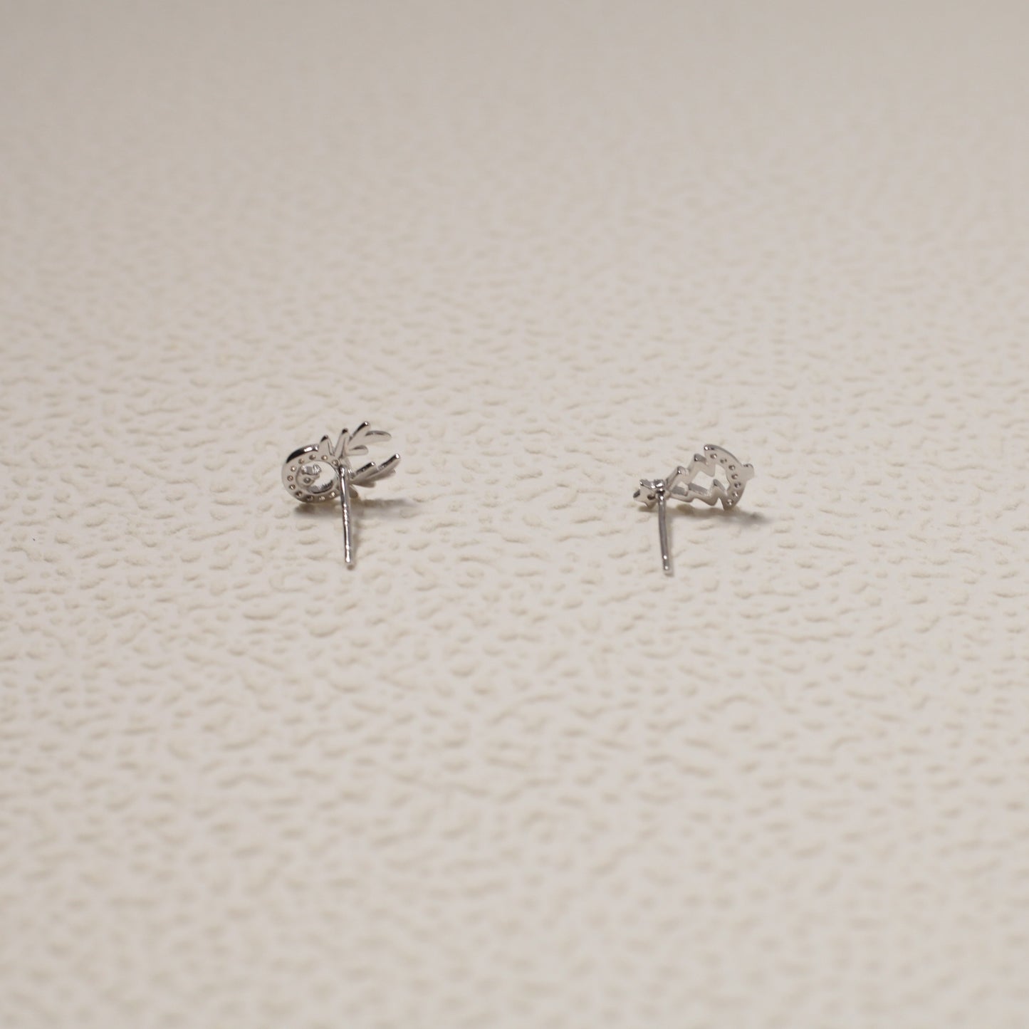 Sterling Silver Reindeer & Christmas Tree Stud Earrings