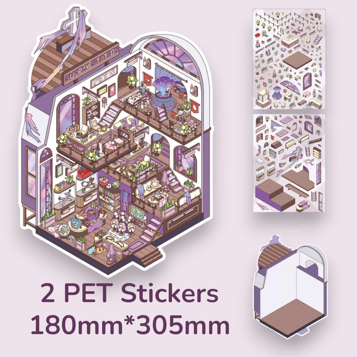Supply Station DIY 3D Scene Sticker
