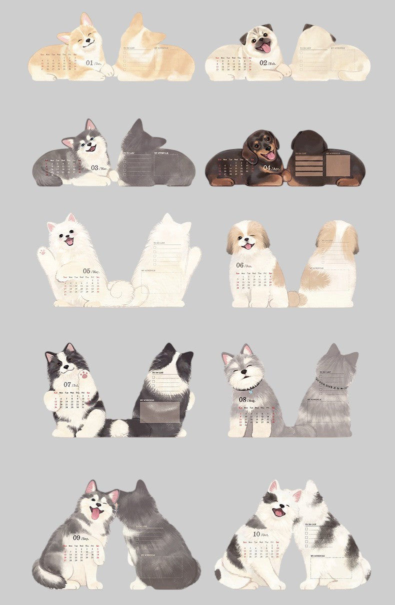 Cute Puppy Mini Calendar