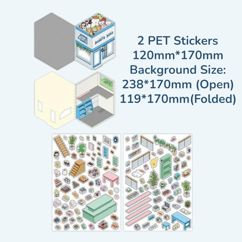 Toy Cottage DIY 3D Scene Sticker