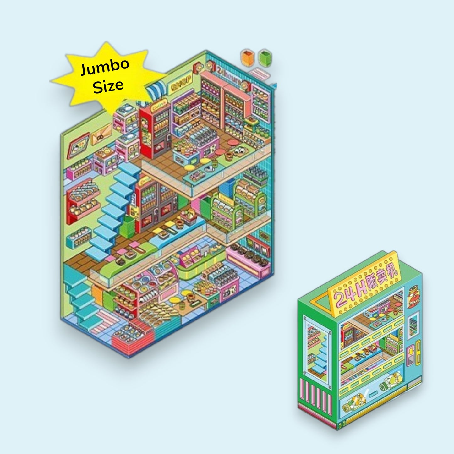 24-Hour Convenience Store DIY 3D Scene Sticker