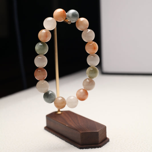 Rabbit Hair Bead Mix Bracelet
