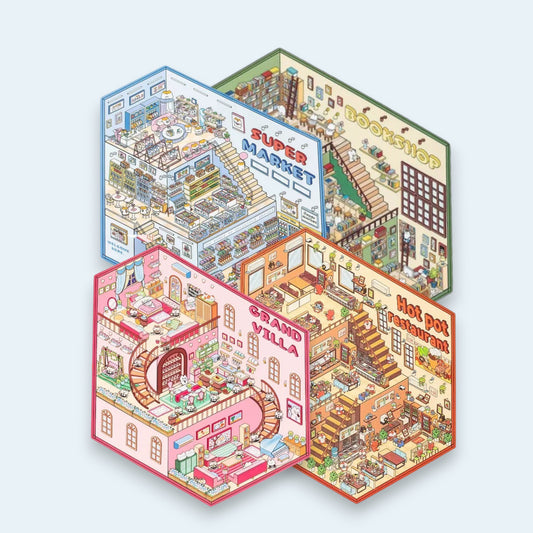 3-Storey Building Series Scene Sticker