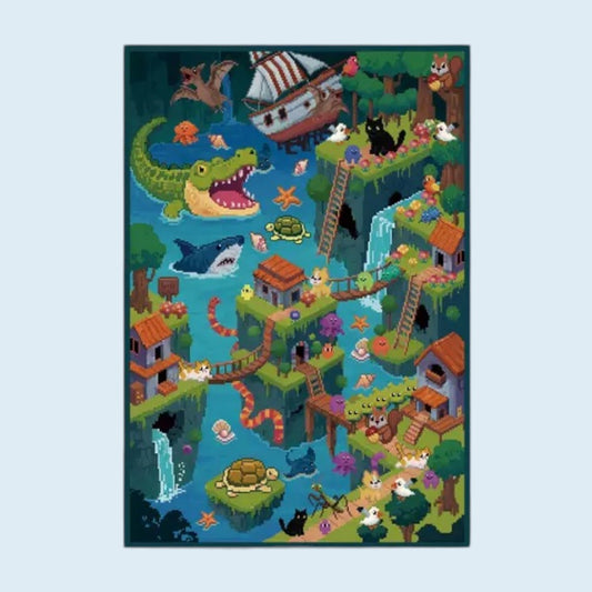 Adventure in the Abyss DIY 3D Scene Sticker