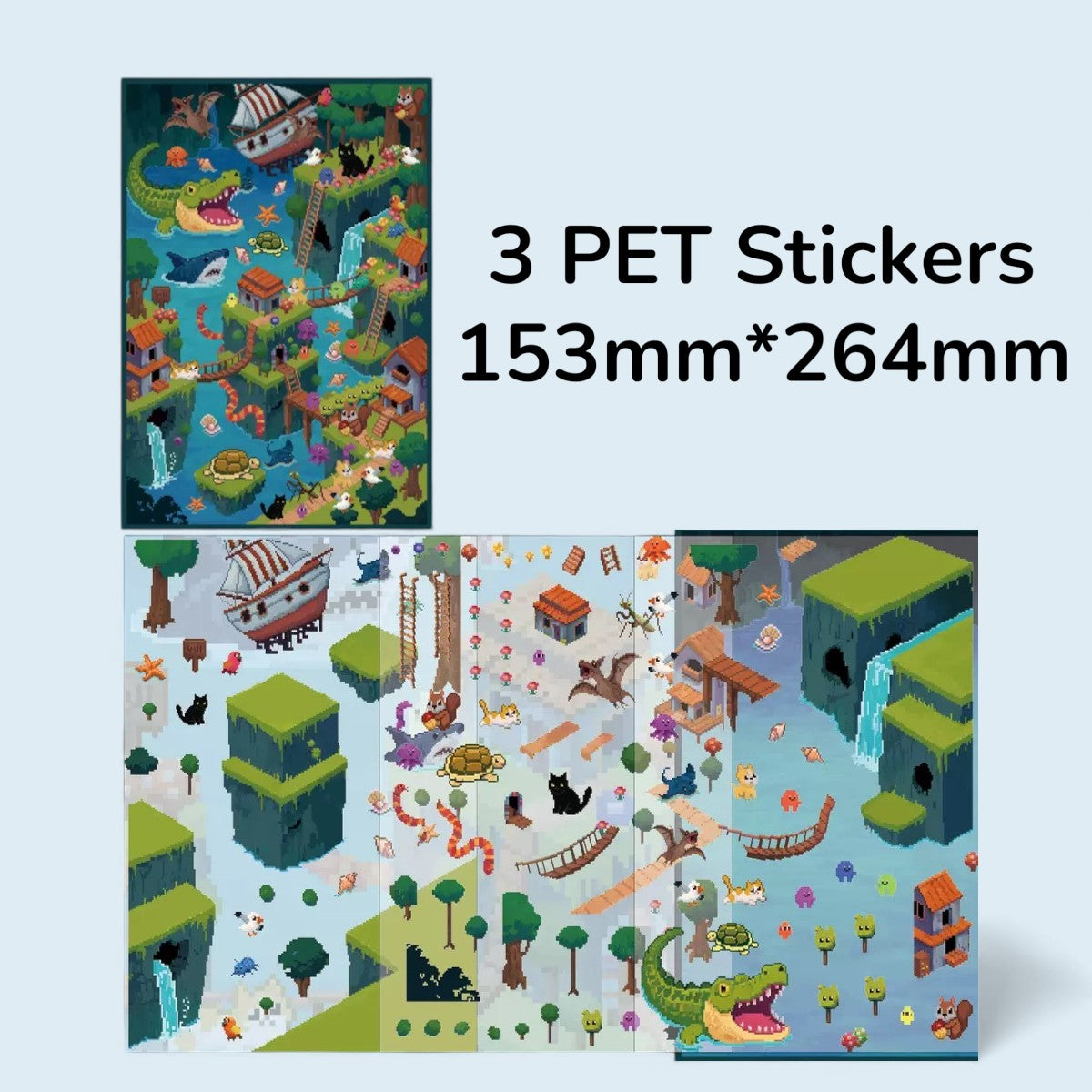 Adventure in the Abyss DIY 3D Scene Sticker
