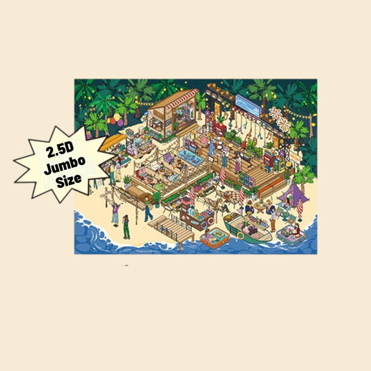 Beach Music Festival DIY 3D Scene Sticker