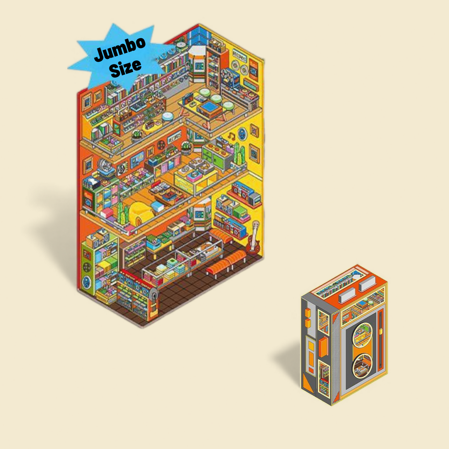 CD Store DIY 3D Scene Sticker