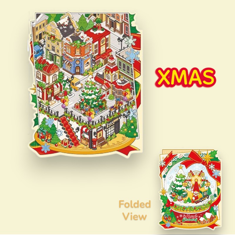 Christmas Crystal Ball DIY 3D Scene Sticker