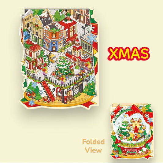 Christmas Crystal Ball DIY 3D Scene Sticker