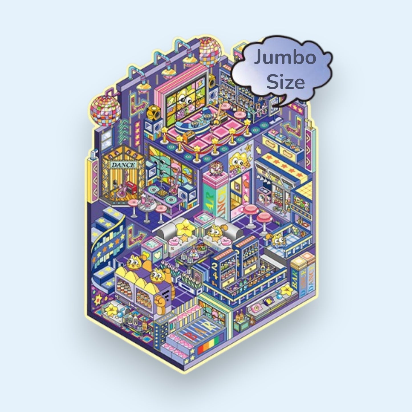 Discotheque DIY 3D Scene Sticker