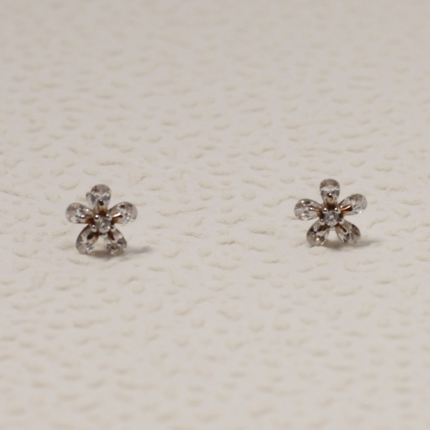 Sterling Silver Flower Stud Earrings