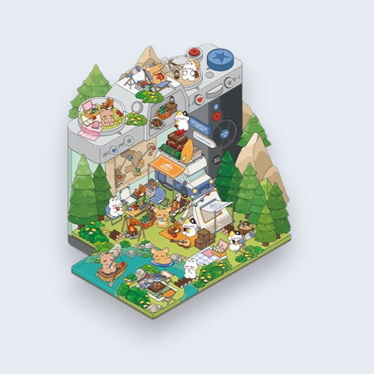 Forest Campsite DIY 3D Scene Sticker