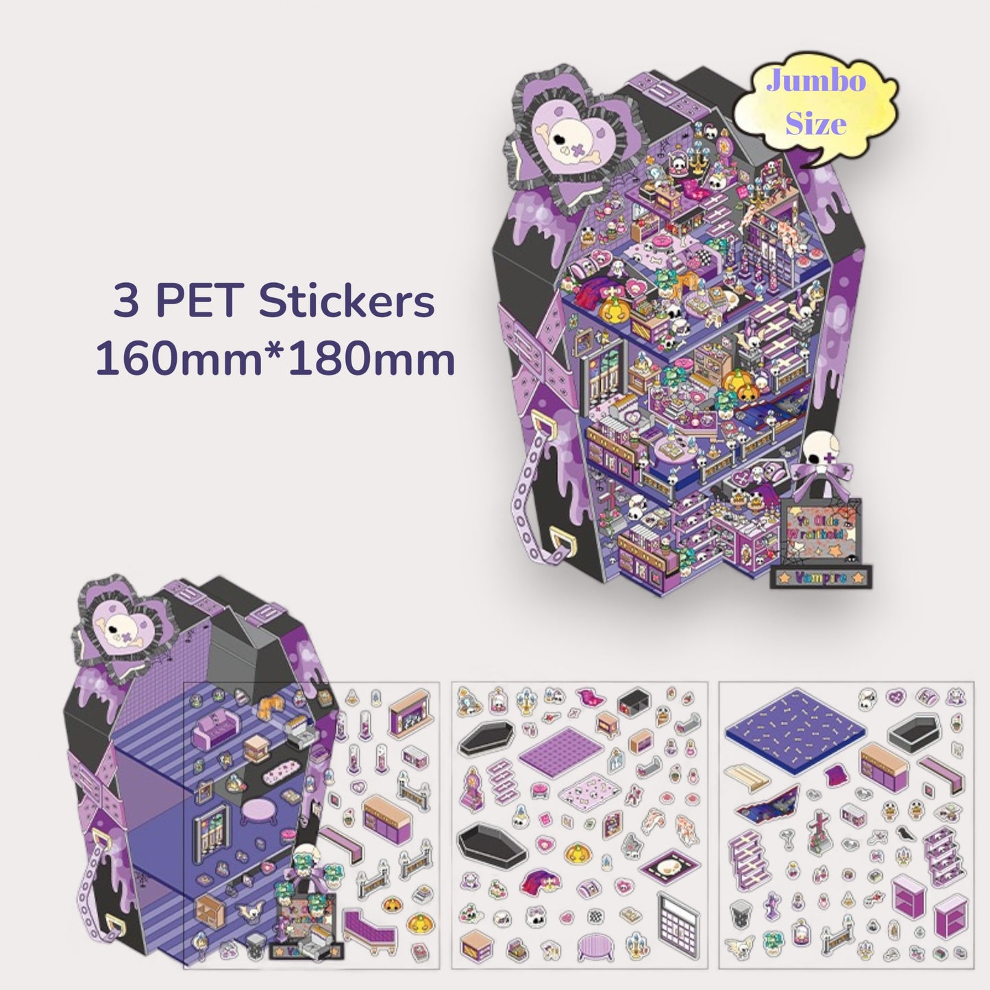 Ghost Hotel DIY 3D Scene Sticker