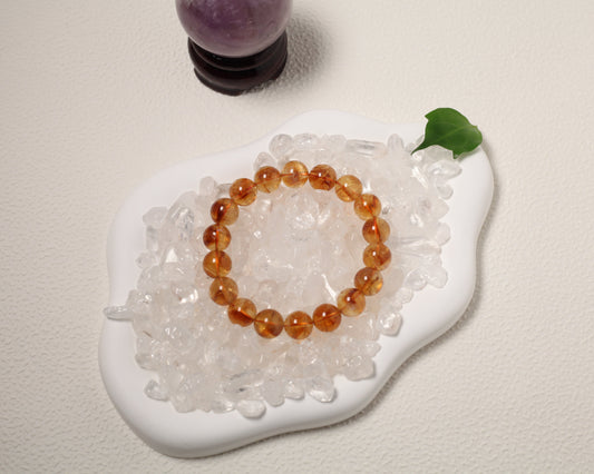 Premium Golden Phantom Quartz Bracelet