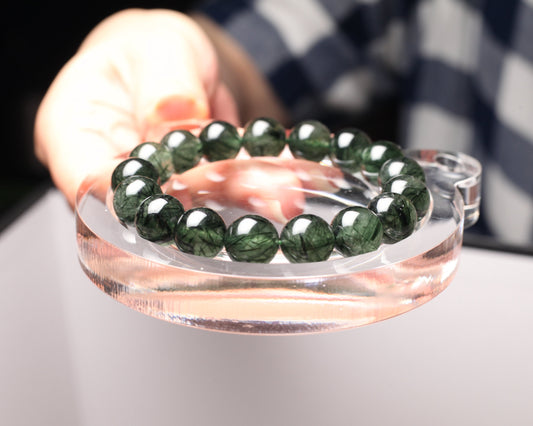 Green Rabbit Hair Bracelet