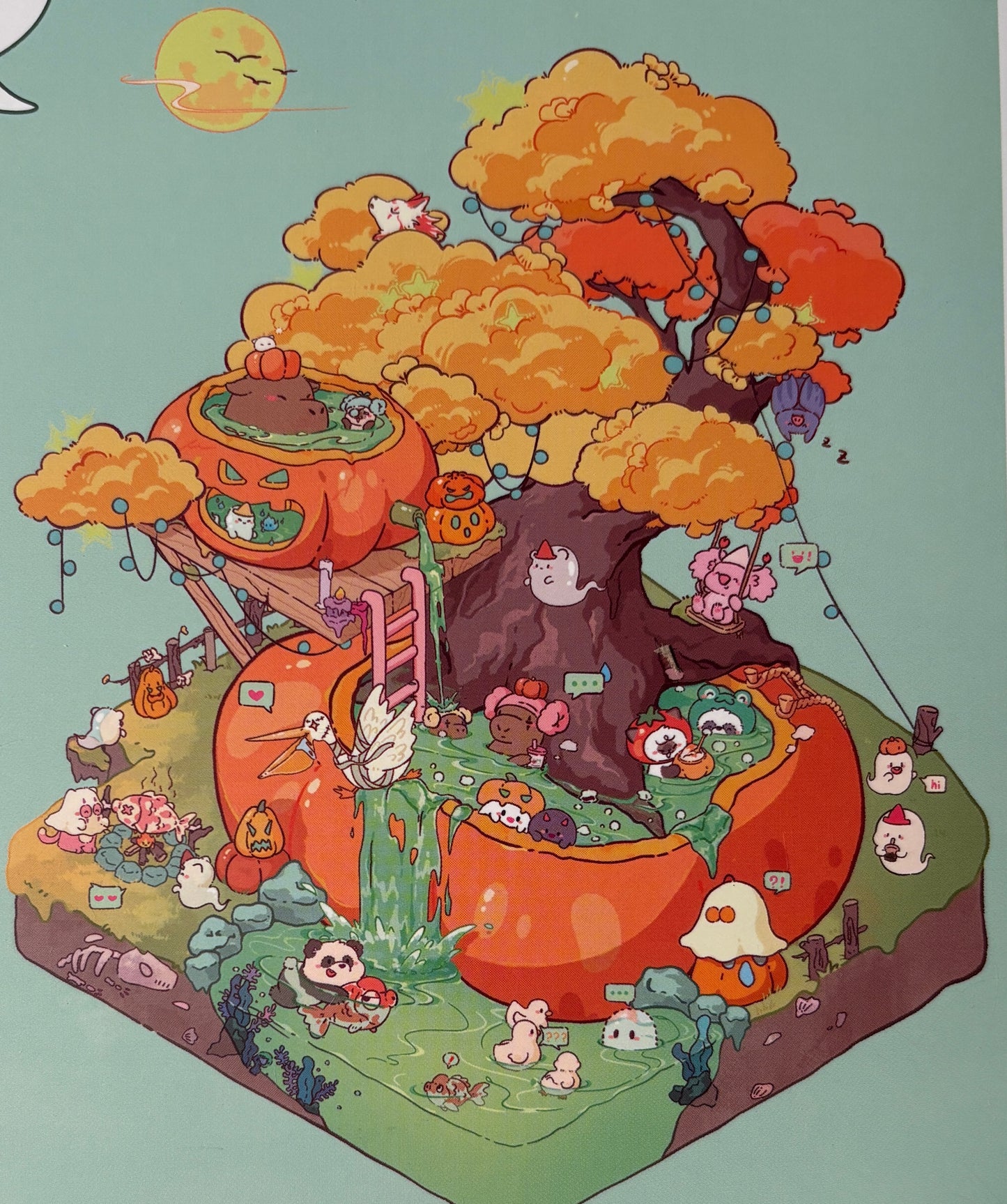 Scene Sticker - Christmas & Halloween Holiday Theme