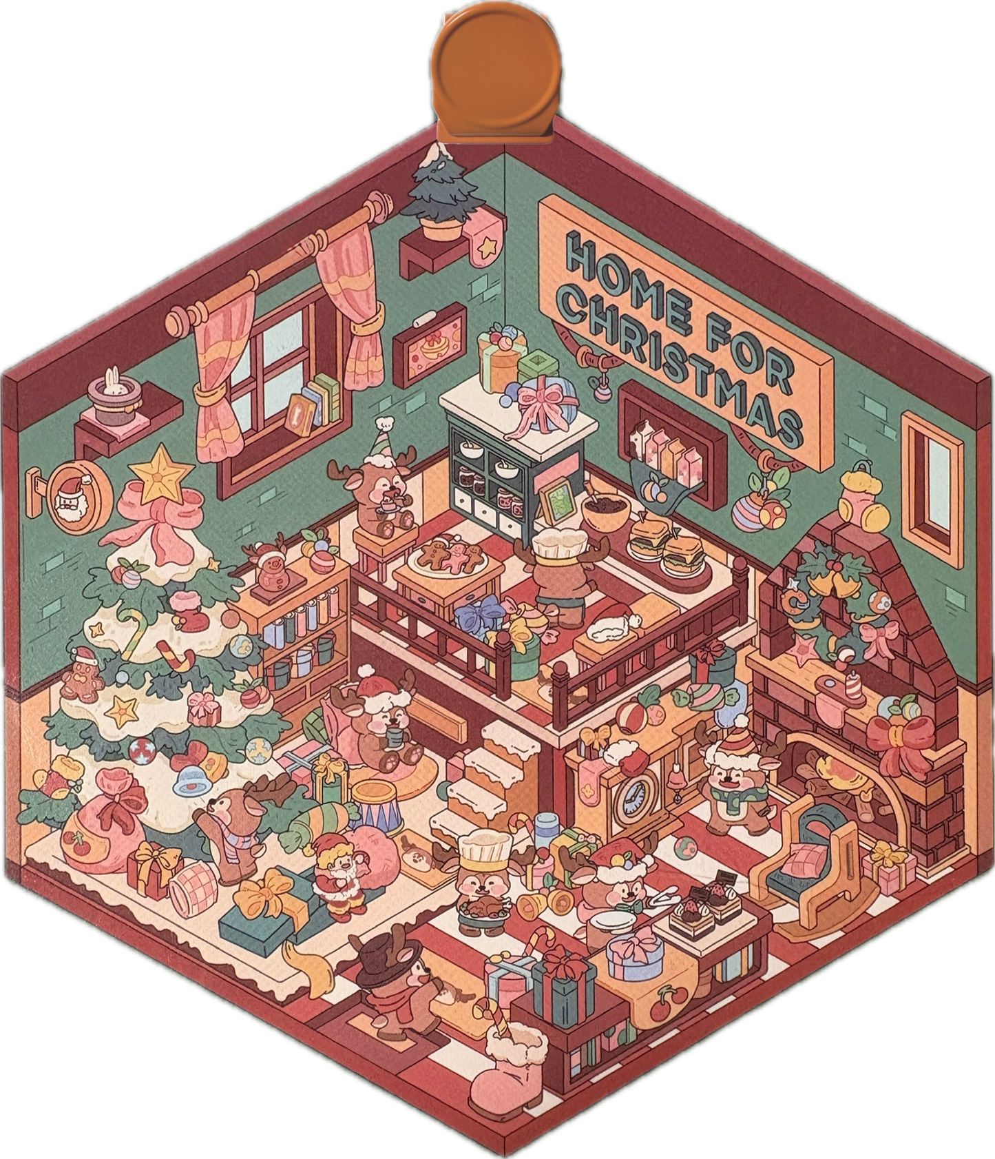 Scene Sticker - Christmas & Halloween Holiday Theme