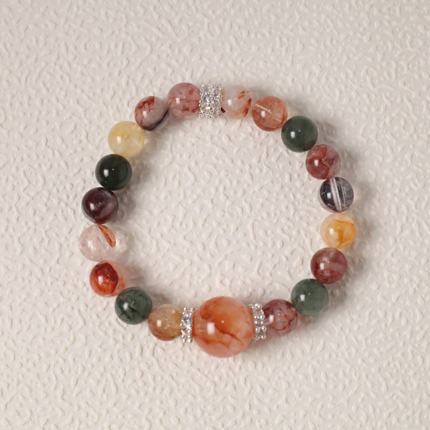 Gum Flower Bead Mix Bracelet