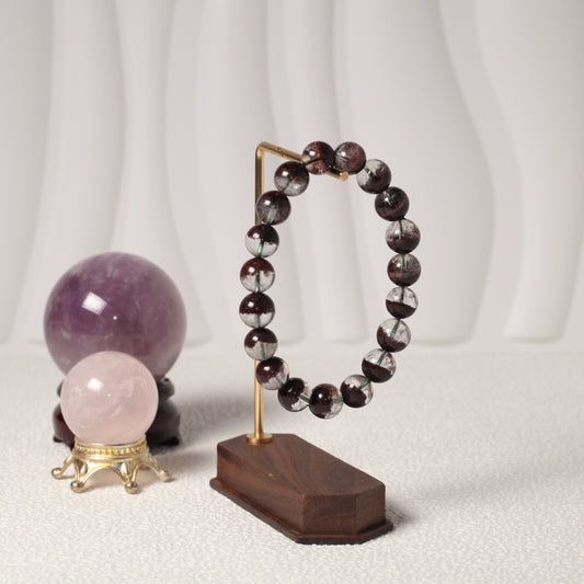 Half Basin Red Phantom Quartz Bracelet