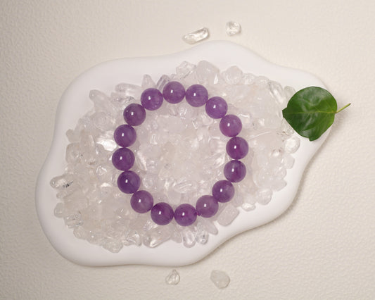 Natural Dreamy Threaded Lavender Quartz Bracelet