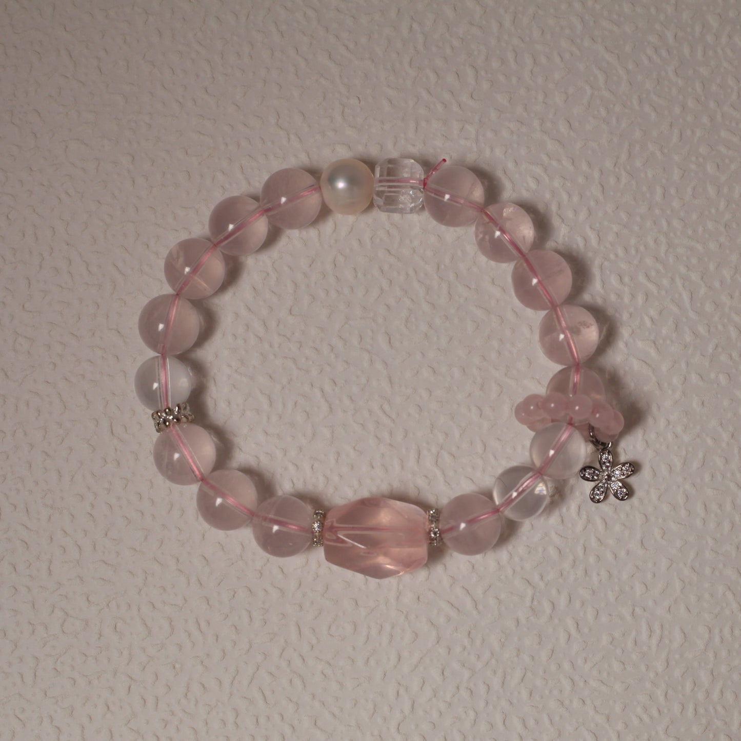 Rose Quartz Bead Mix Bracelet