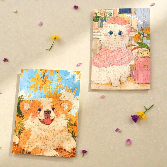 Dog & Cat Cute Mini Puzzle