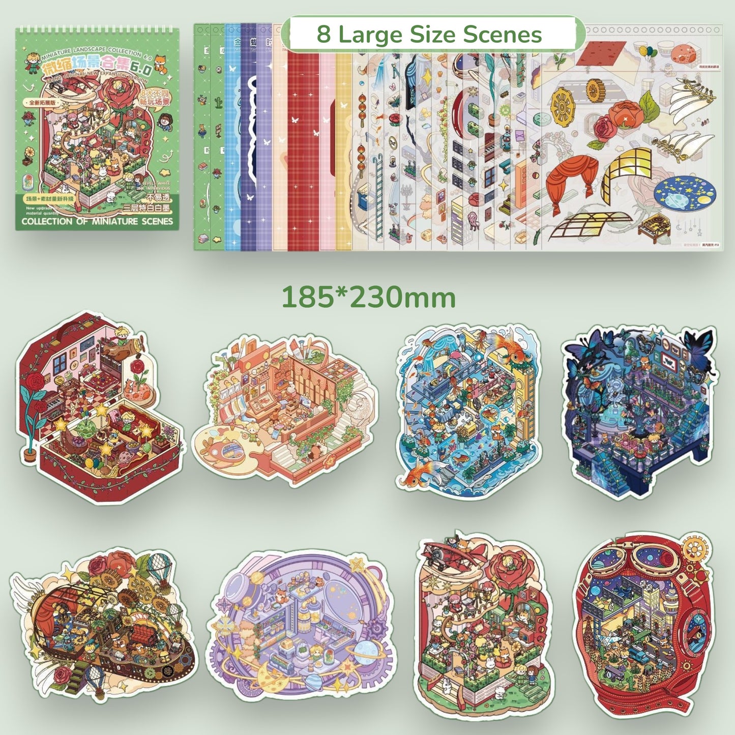 Scene Sticker Book Large Size