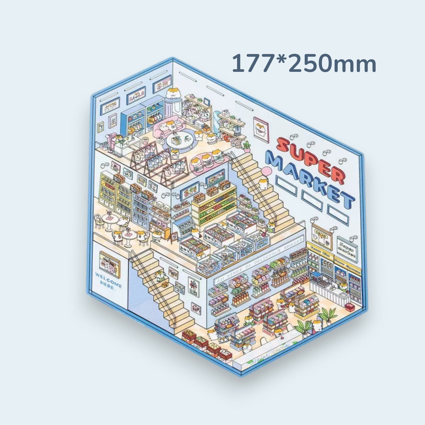 3-Storey Building Series Scene Sticker