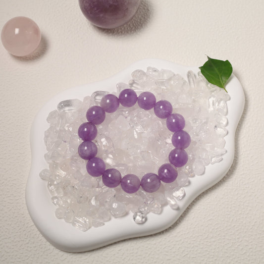 Natural Threaded Lavender Quartz Bracelet