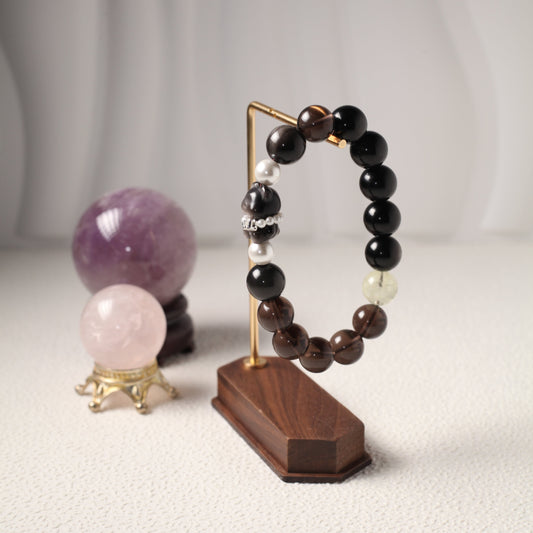 Obsidian Bear Bracelet